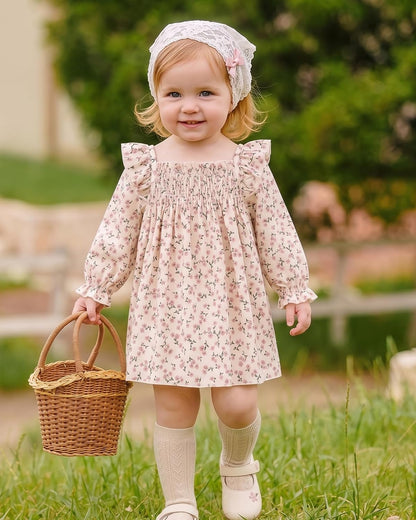 Mioglrie Baby Girl Dress Infant Fall Winter Outfit Long Sleeve Boho Dresses