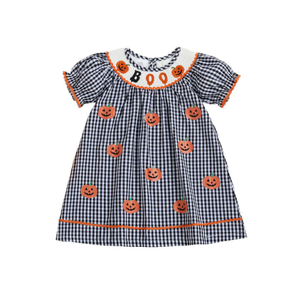 Toddler Little Baby Girl 4th of July Dress Puff Short Sleeve Stripes Smocked Dresses Kids Fourth of July Outfit