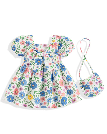 Vibebox Baby Girl Dress Summer Toddler Girls Party Outfit Bow Dresses 6M-3T