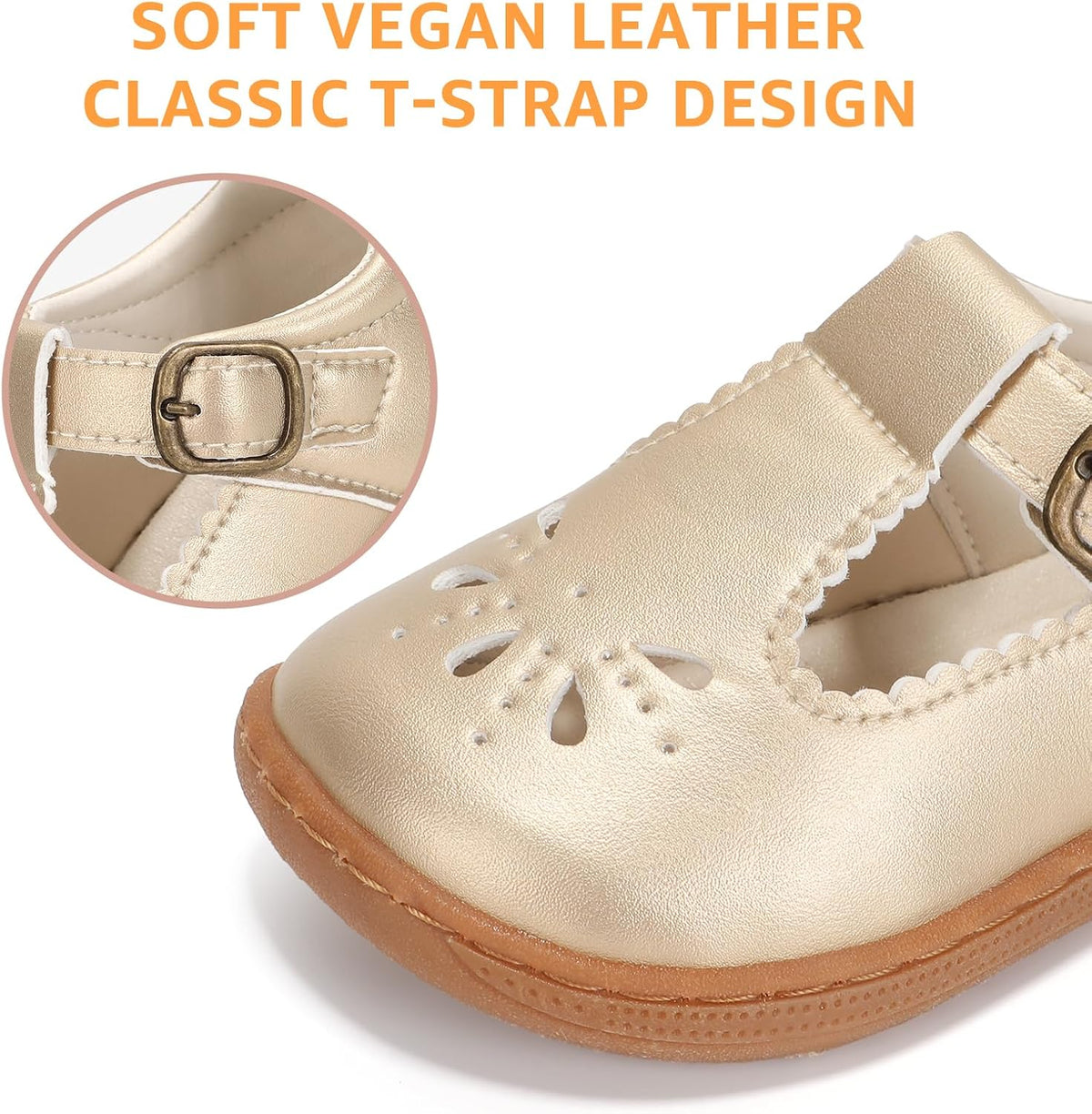 Toddler Wide Toe Box Mary Jane Dress Shoes Ballet Flats
