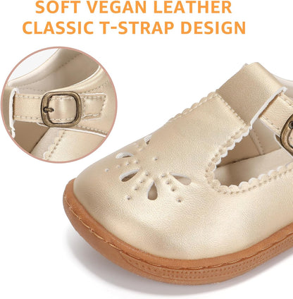 Toddler Wide Toe Box Mary Jane Dress Shoes Ballet Flats