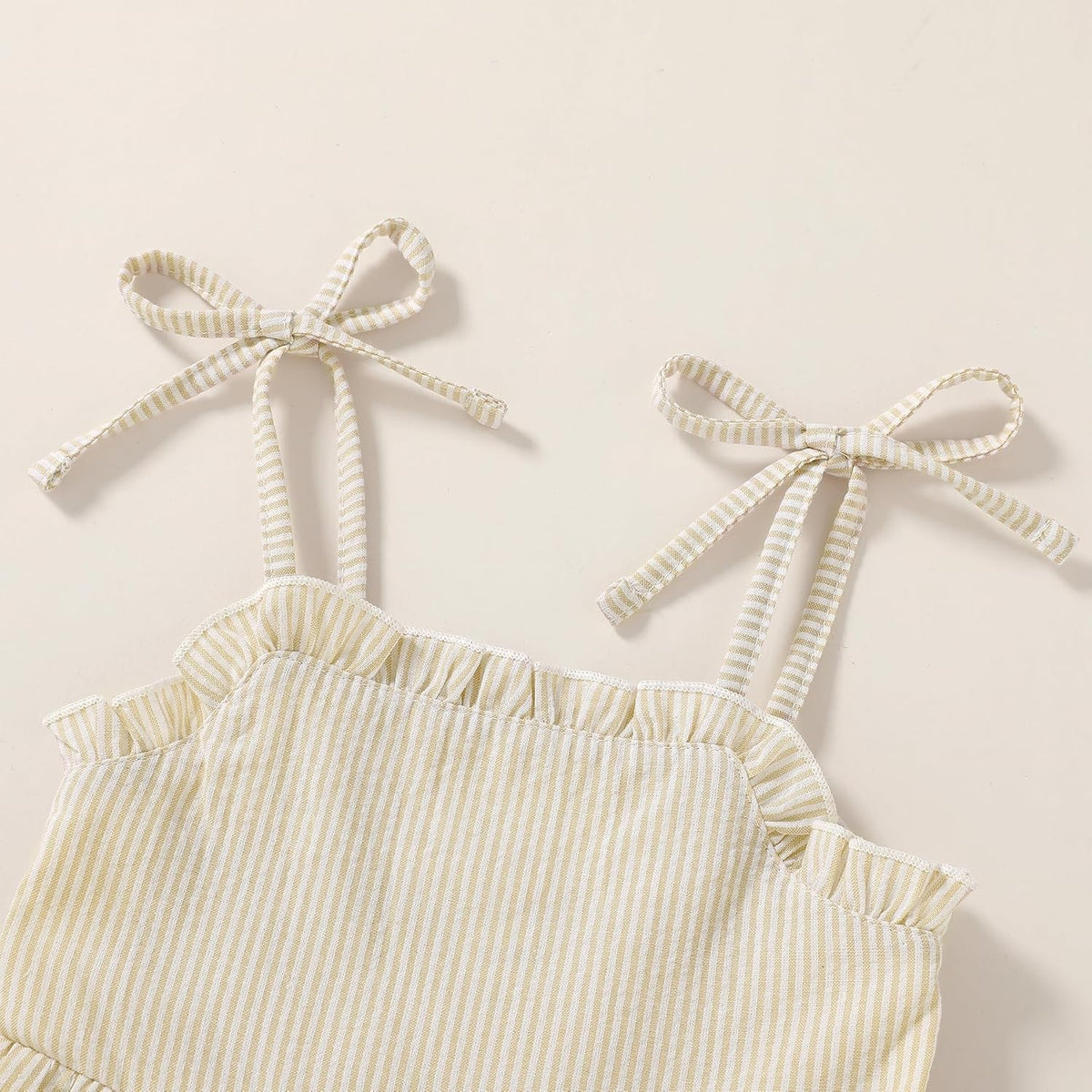 JEELLIGULAR Toddler Girl Summer Dress Tie Strap Sleeveless Sundress White/Floral/Denim Beach Dresses for Baby Girls 12M-6Y