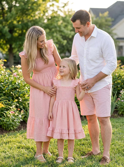 Noubeau Toddler Girl Dress Summer Smocked Boho Sleeveless Ruffle Dresses for Toddler Dress Casual Beach Sundress