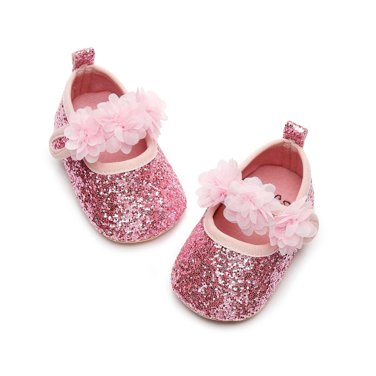 HONGTEYA Baby Girls Shoes Infant Mary Jane Flats Non Slip Newborn Moccasins