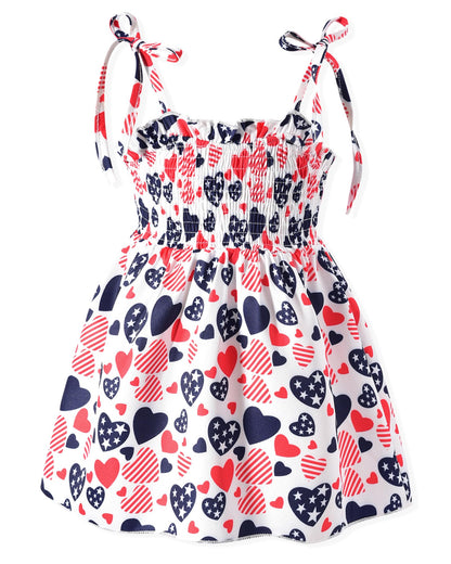 Aalizzwell Infant Baby Girls Spaghetti Strap Smocking Dress
