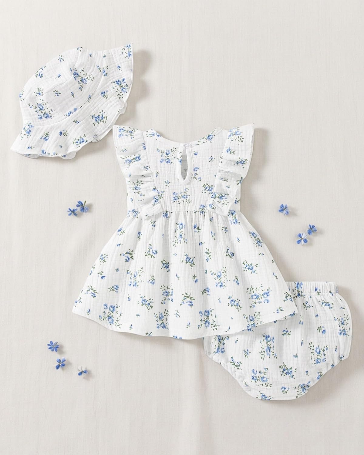 Vibebox Baby Girl Dresses Toddler Summer Princess Dress Clothes 0-18 Months