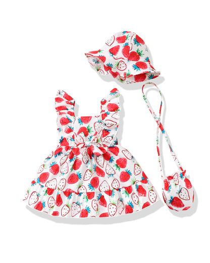 Renotemy Baby Girl Dress Summer Boho Vintage Toddler Baby Girl Clothes 0-3T
