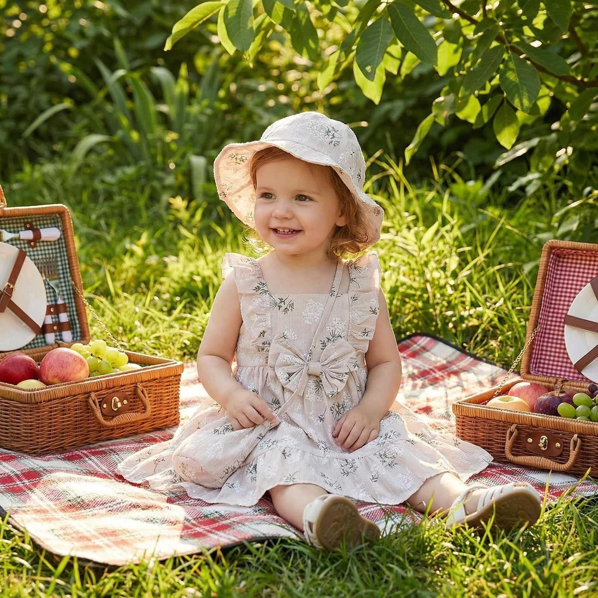 Baby Girl Dress Toddler Floral Cotton Boho Summer 6m 12m 18m 24m 2t