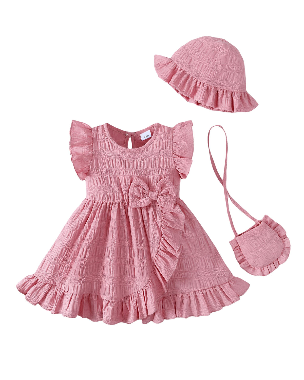SODLON Baby Girl Dress Infant Girls Summer Dresses Toddler Clothes 3M-4T