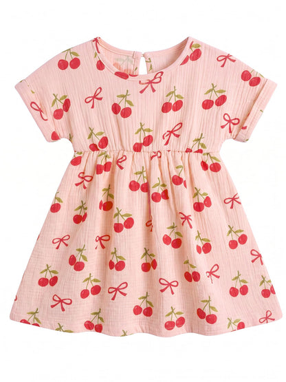 Toddler Girl Dress 100% Muslin Summer Clothes Outfit for Baby Girls 2t/3t