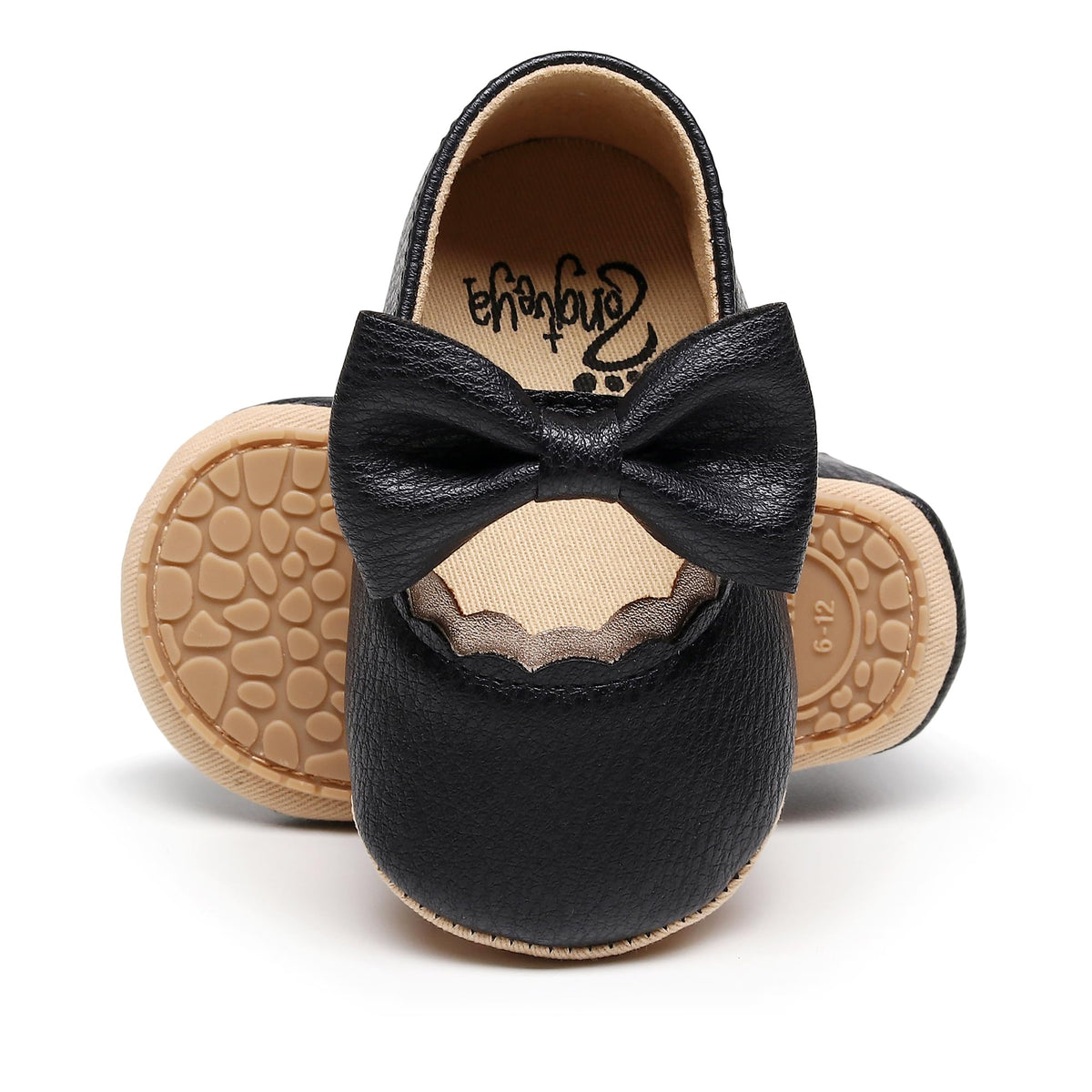 HONGTEYA Baby Girls Shoes Infant Mary Jane Flats Non Slip Newborn Moccasins