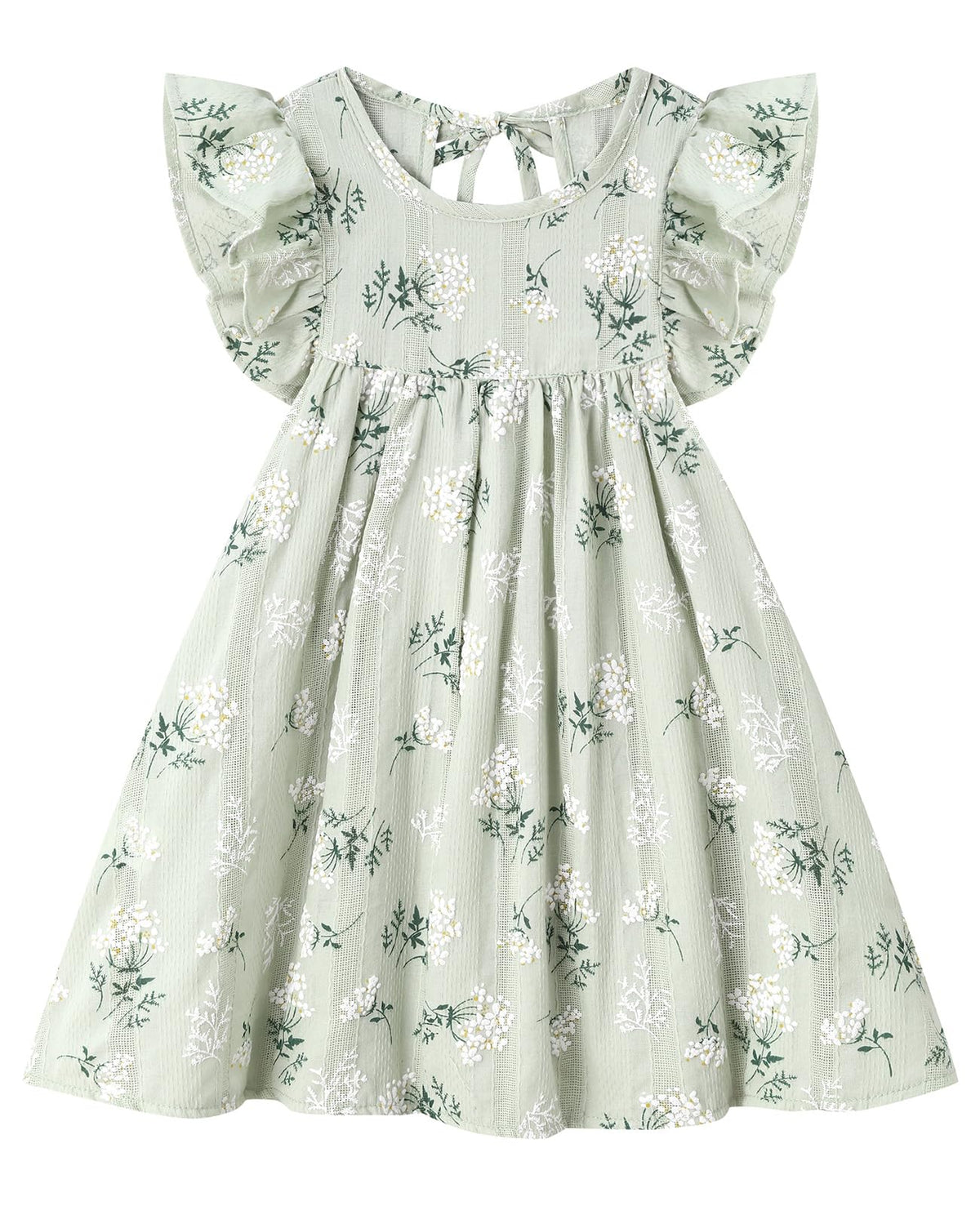 Girls Summer Dress Toddler Ruffle Sleeve Dresses