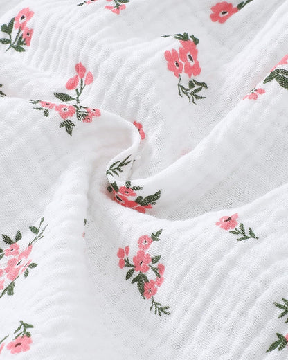 Renotemy Infant Baby Girl Dresses Summer Outfits Casual Cotton Linen Sundress with Hat Toddler Clothes for Girls 3Months-3T