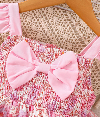 Willow Dance Newborn Infant Baby Girl Dresses Summer Outfits Casual Flower Sundress Toddler Clothes with Hat and Bag