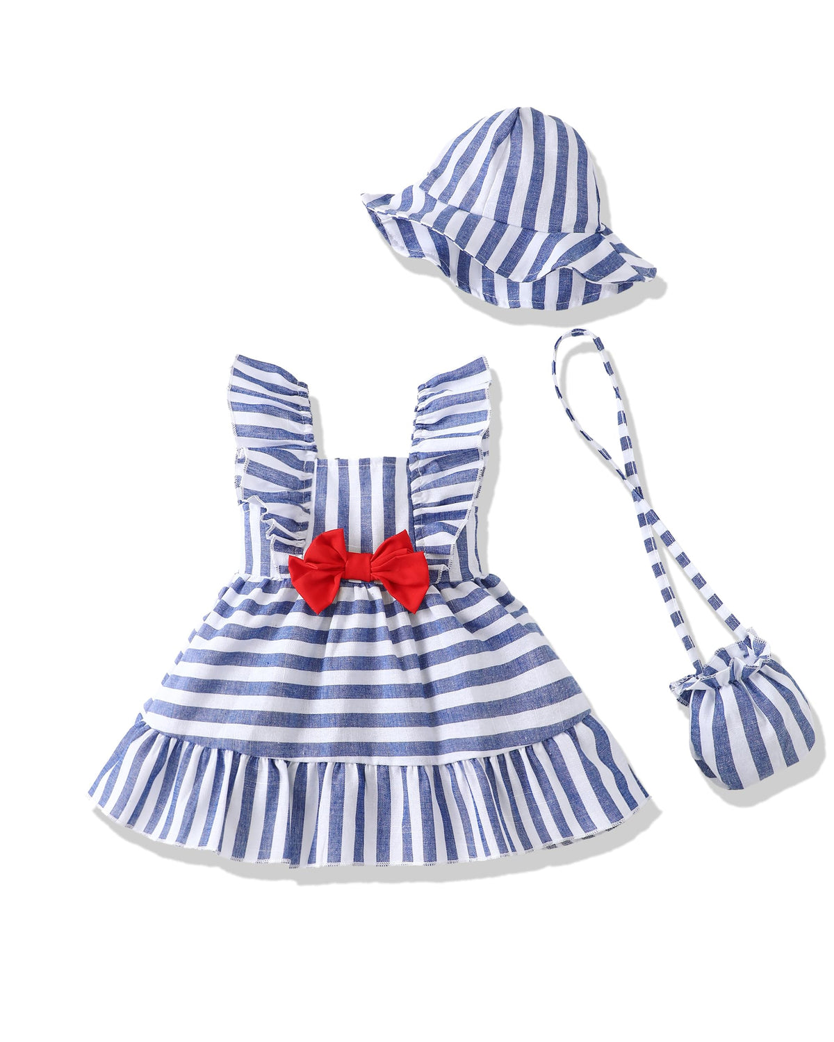 Renotemy Baby Girl Dress Summer Boho Vintage Toddler Baby Girl Clothes 0-3T