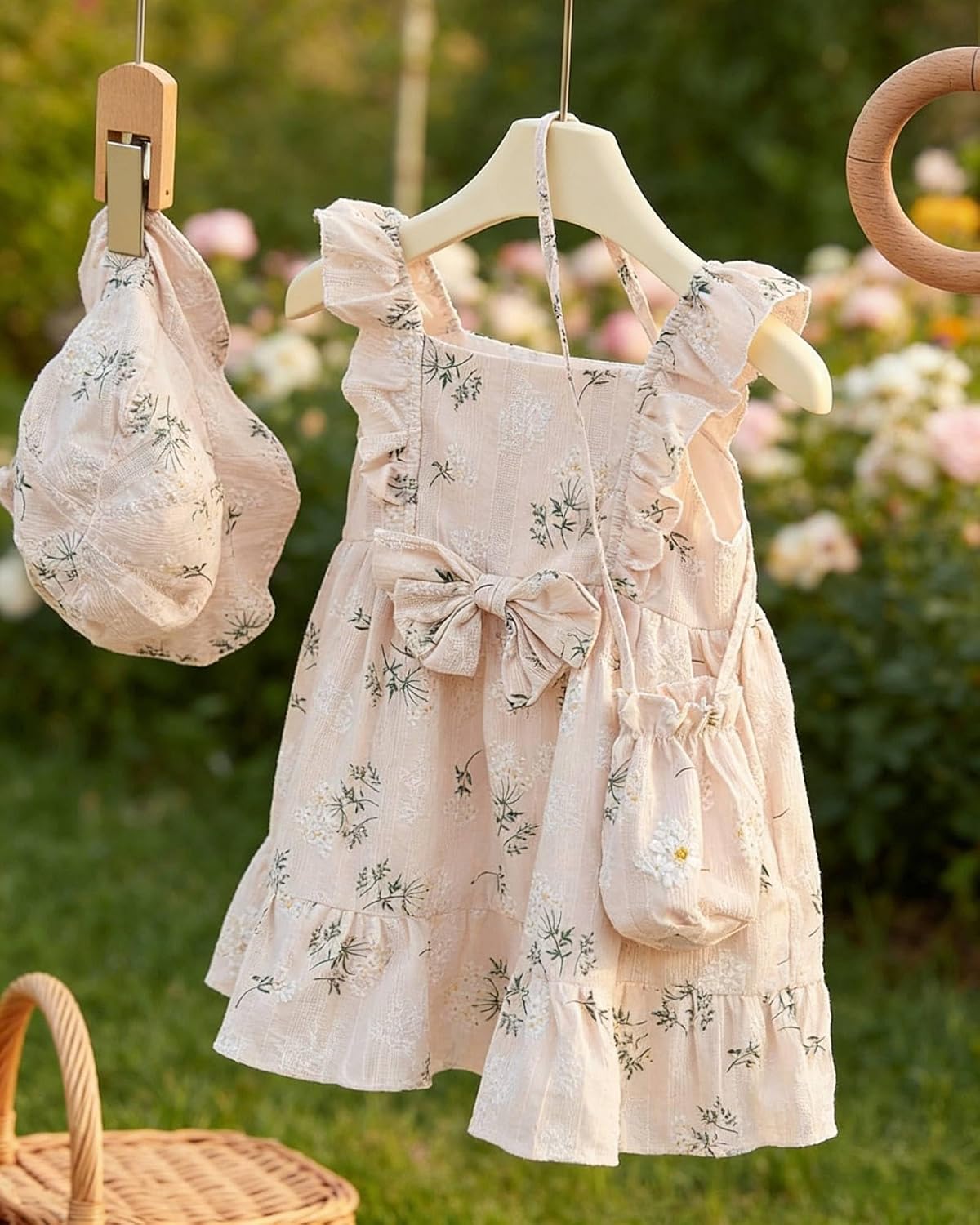 Baby Girl Dress Toddler Floral Cotton Boho Summer 6m 12m 18m 24m 2t