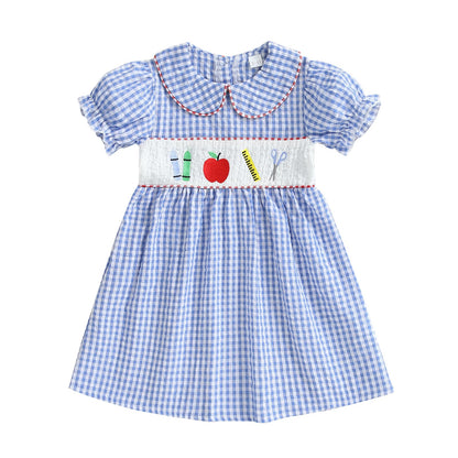 Socutebabe Toddler Girl 100 Days Back to School Clothes Dress Cute Pre Kindergarten Outfits for Girls