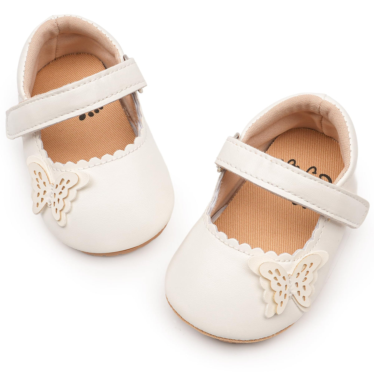 HONGTEYA Baby Girls Shoes Infant Mary Jane Flats Non Slip Newborn Moccasins