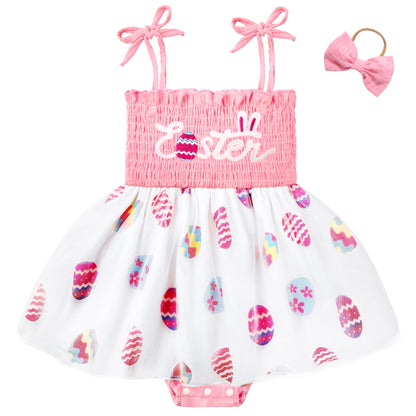 HONGTEYA Baby Girl 1st Birthday Outfit First Romper Tulle Dress Gifts