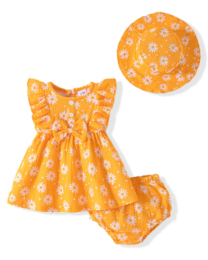 Vibebox Baby Girl Dresses Toddler Summer Princess Dress Clothes 0-18 Months
