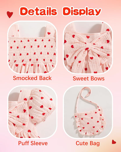 Vibebox Baby Girl Dress Summer Toddler Girls Party Outfit Bow Dresses 6M-3T