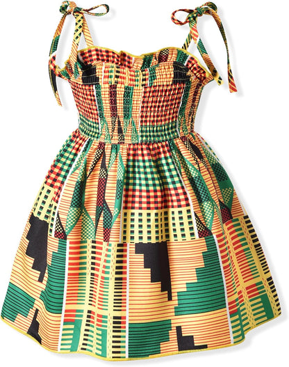 Aalizzwell Infant Baby Girls Spaghetti Strap Smocking Dress