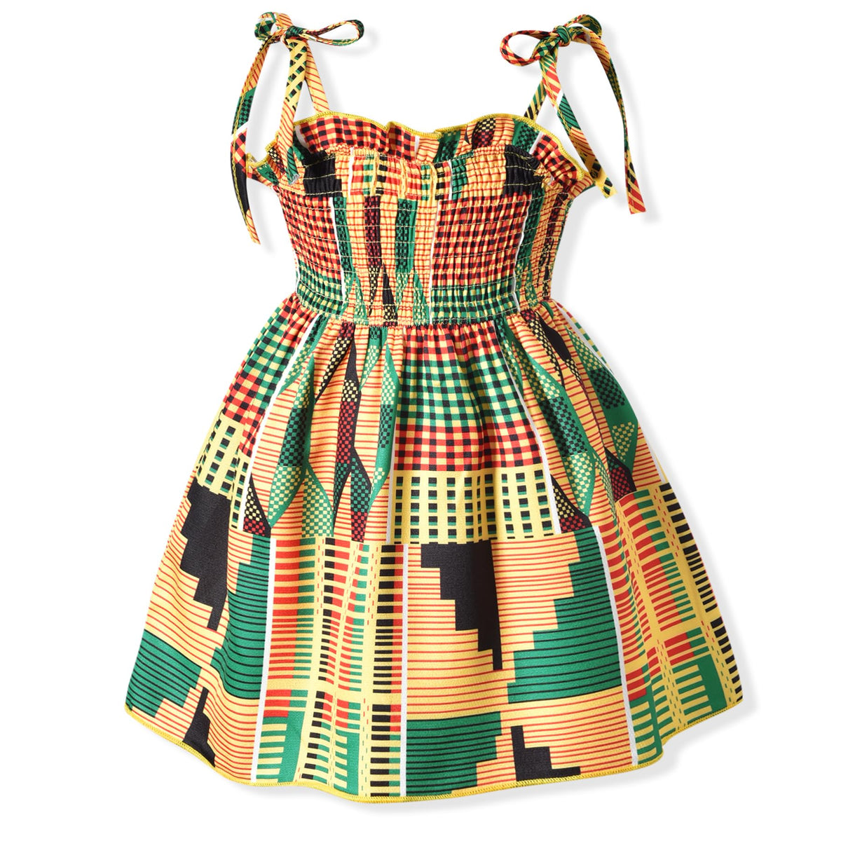 Aalizzwell Infant Baby Girls Spaghetti Strap Smocking Dress