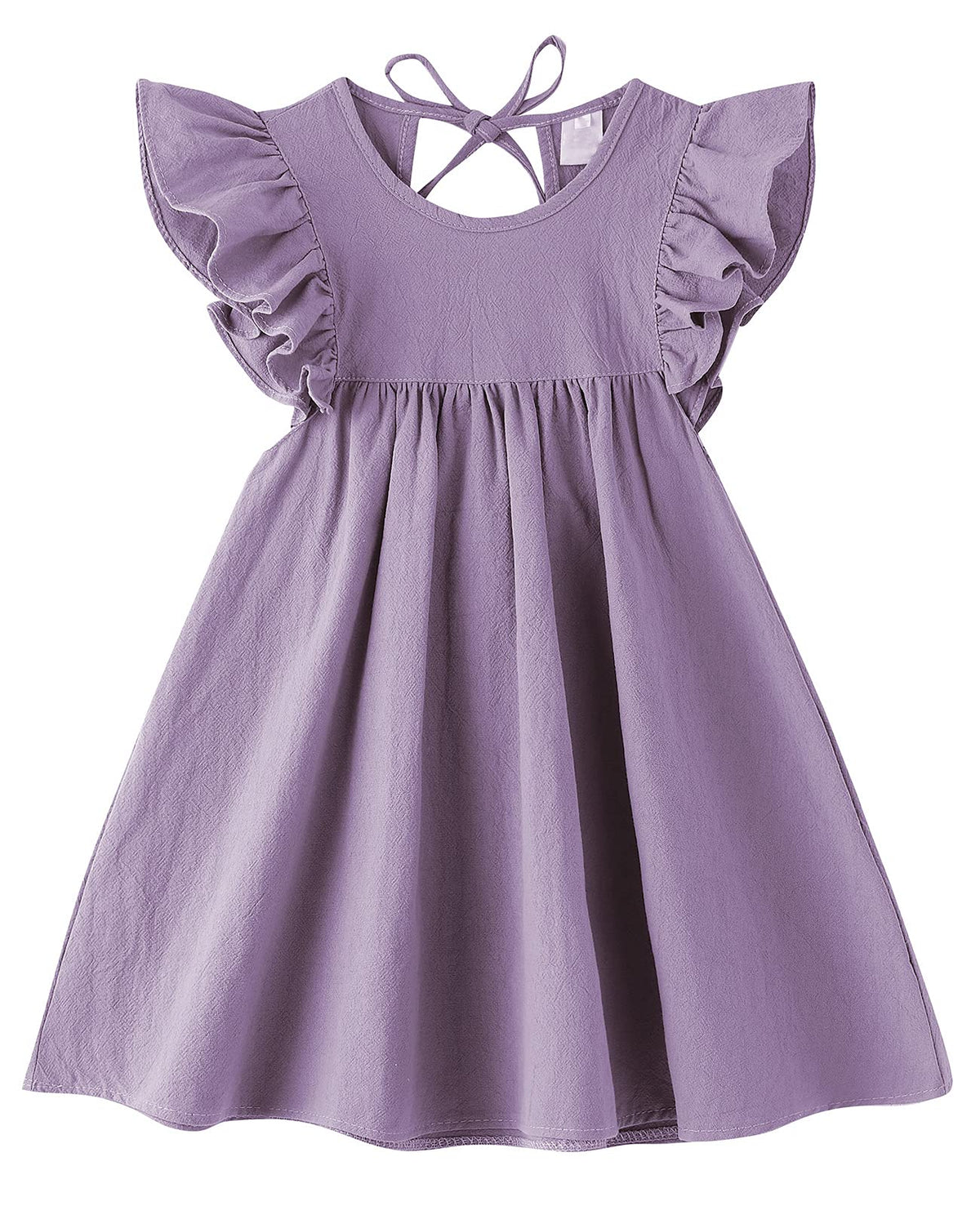 Girls Summer Dress Toddler Ruffle Sleeve Dresses