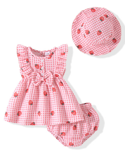Vibebox Baby Girl Dresses Toddler Summer Princess Dress Clothes 0-18 Months