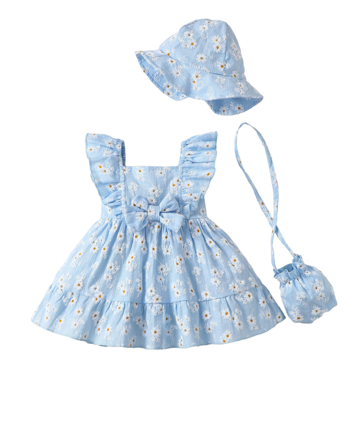 Renotemy Baby Girl Dress Summer Boho Vintage Toddler Baby Girl Clothes 0-3T