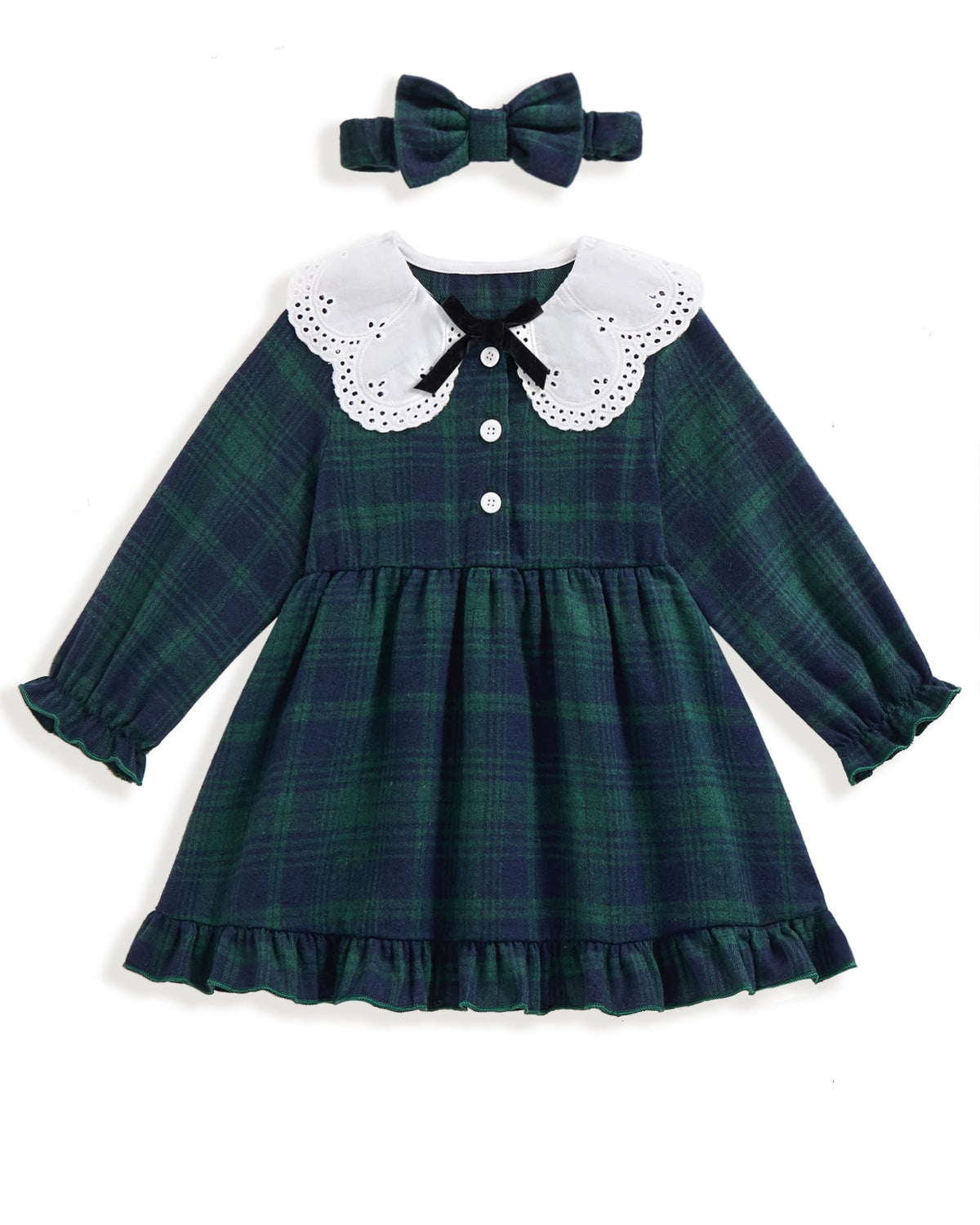 Vibebox Toddler Girls Dress Fall Winter Long Sleeve Princess Outfits 12M-4T