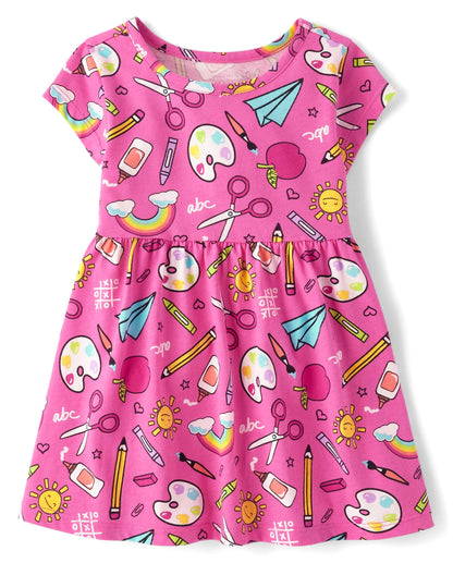 The Children's Place,and Toddler Girls Short Sleeve Fashion Dress
