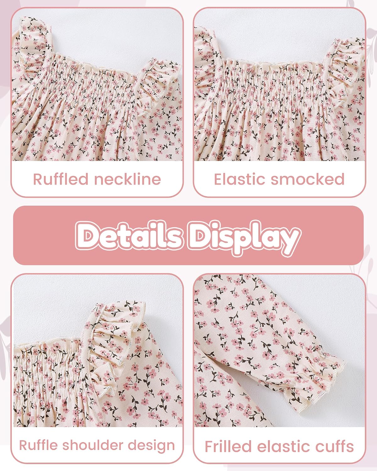 Mioglrie Baby Girl Dress Infant Fall Winter Outfit Long Sleeve Boho Dresses