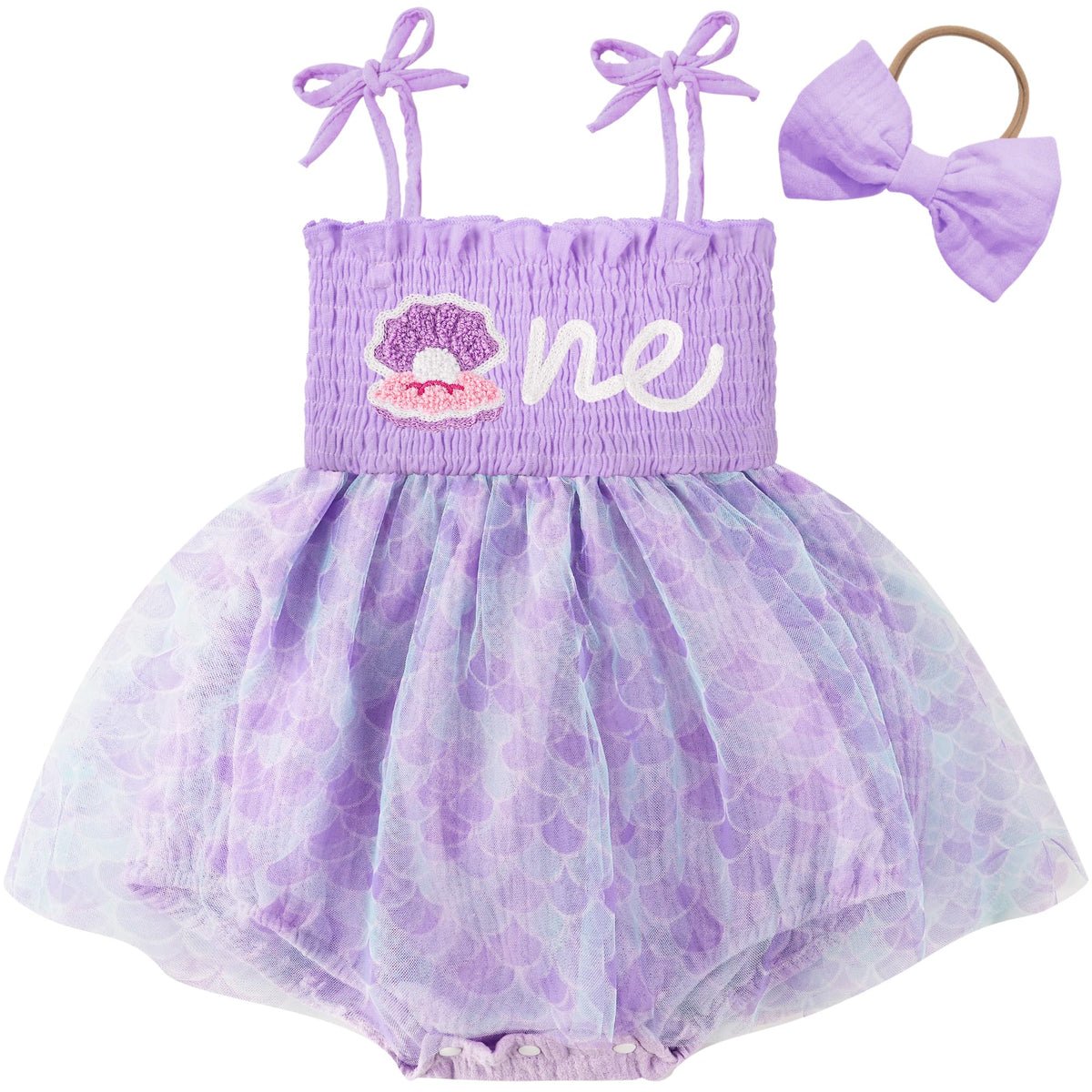 HONGTEYA Baby Girl 1st Birthday Outfit First Romper Tulle Dress Gifts