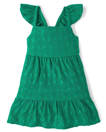 The Children's Place,Baby-Girls,and Toddler Sleeveless Maxi Dress,Island Green,12 Months,18 Months