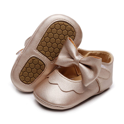 HONGTEYA Baby Girls Shoes Infant Mary Jane Flats Non Slip Newborn Moccasins