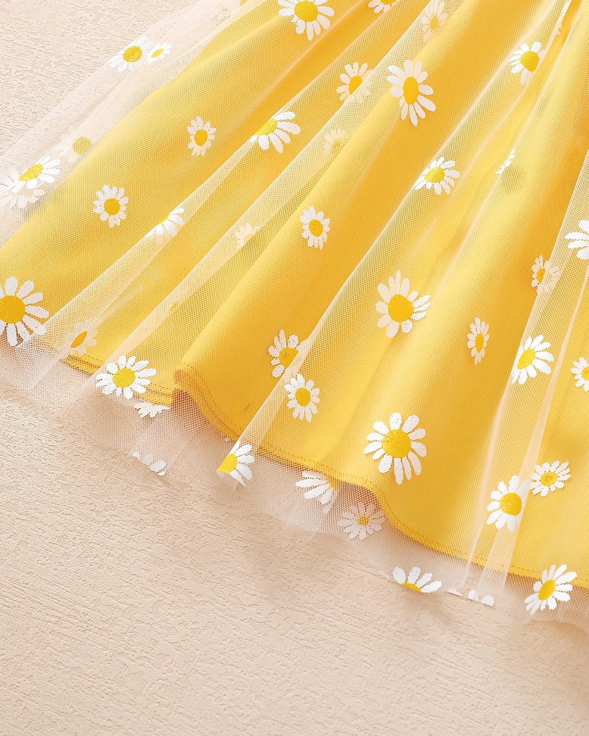 Kucnuzki Baby Girl Clothes Toddler Girls Summer Fairy Tulle Dress Ruffle Fly Sleeve Casual Sundress Cute Outfit for Kids